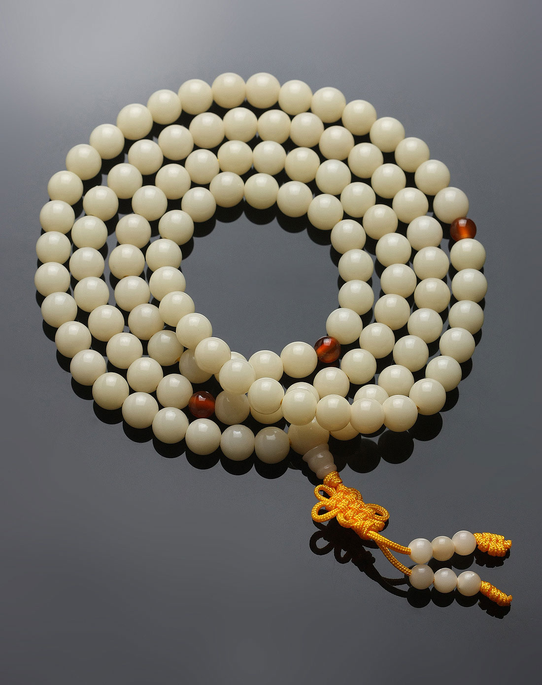 中性白菩提白菩提根108佛珠8mm