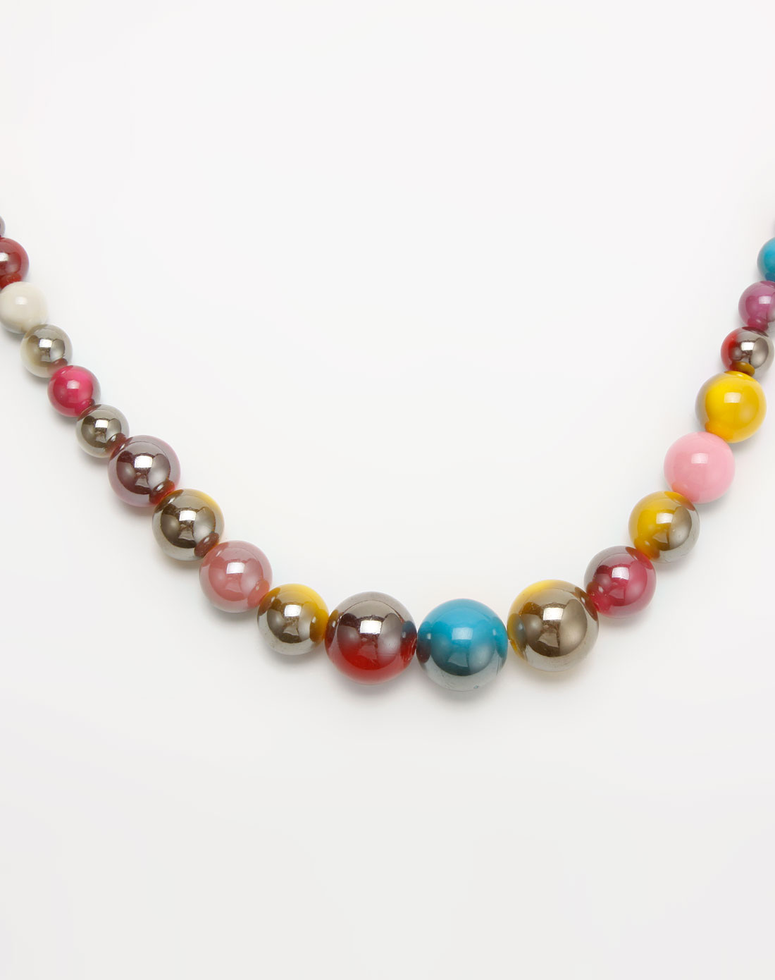 in女款彩色珠珠项链