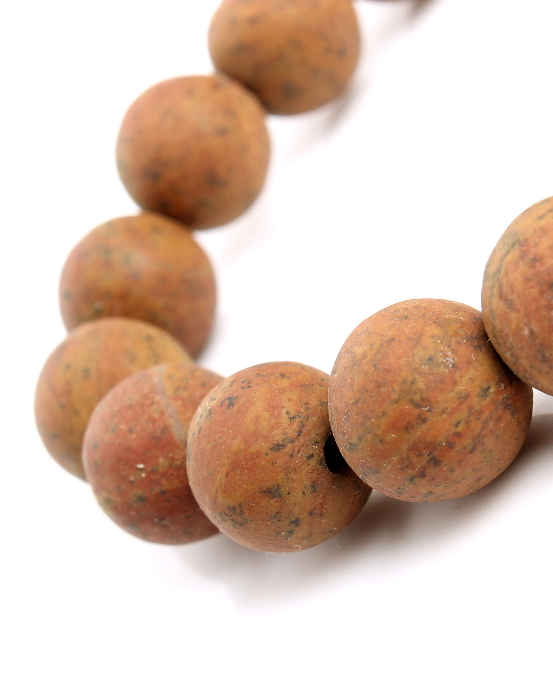千美物语饰品专场天然泗滨砭石玄黄情侣手链10mm