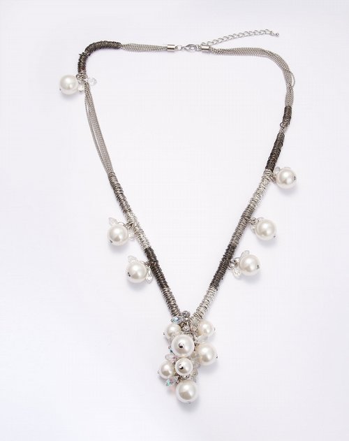 in.in饰品专场白色珠粒时尚项链