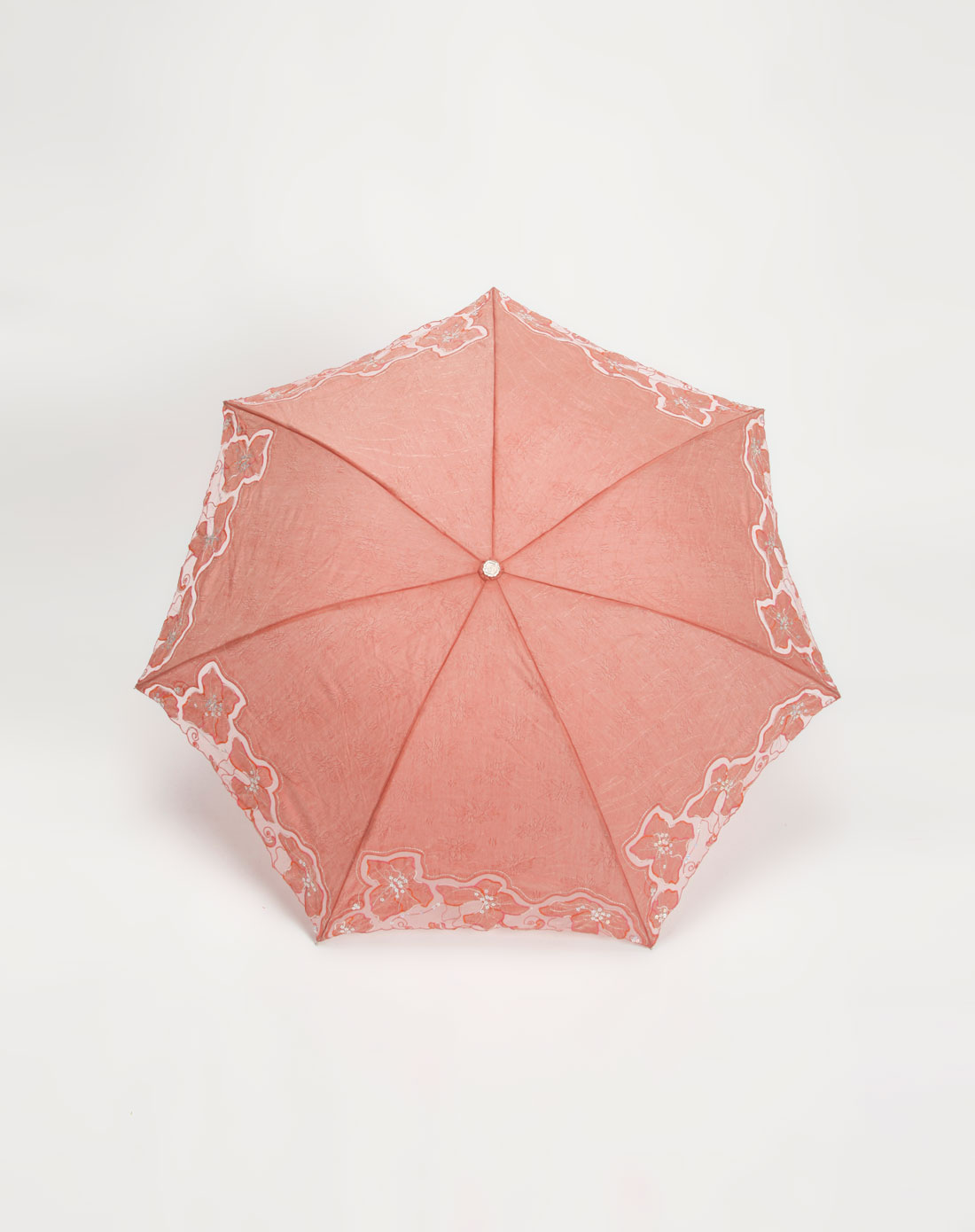 天堂伞粉红色蕾丝绣花防紫外线遮阳伞