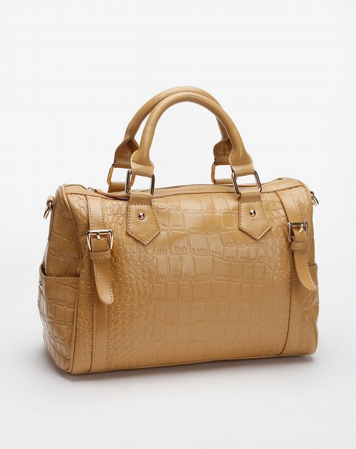 意大利鲨鱼女包专场女款杏色时尚手拎包