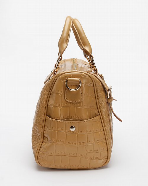 意大利鲨鱼女包专场女款杏色时尚手拎包