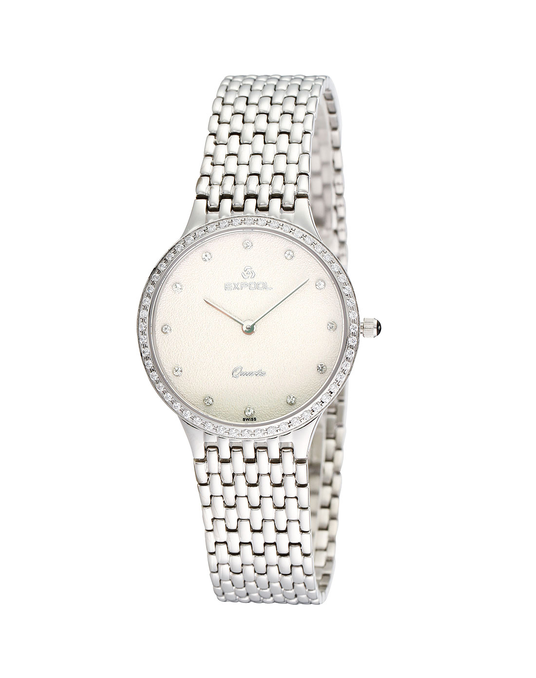 依保路银色情侣款轻盈系列手表(一对)