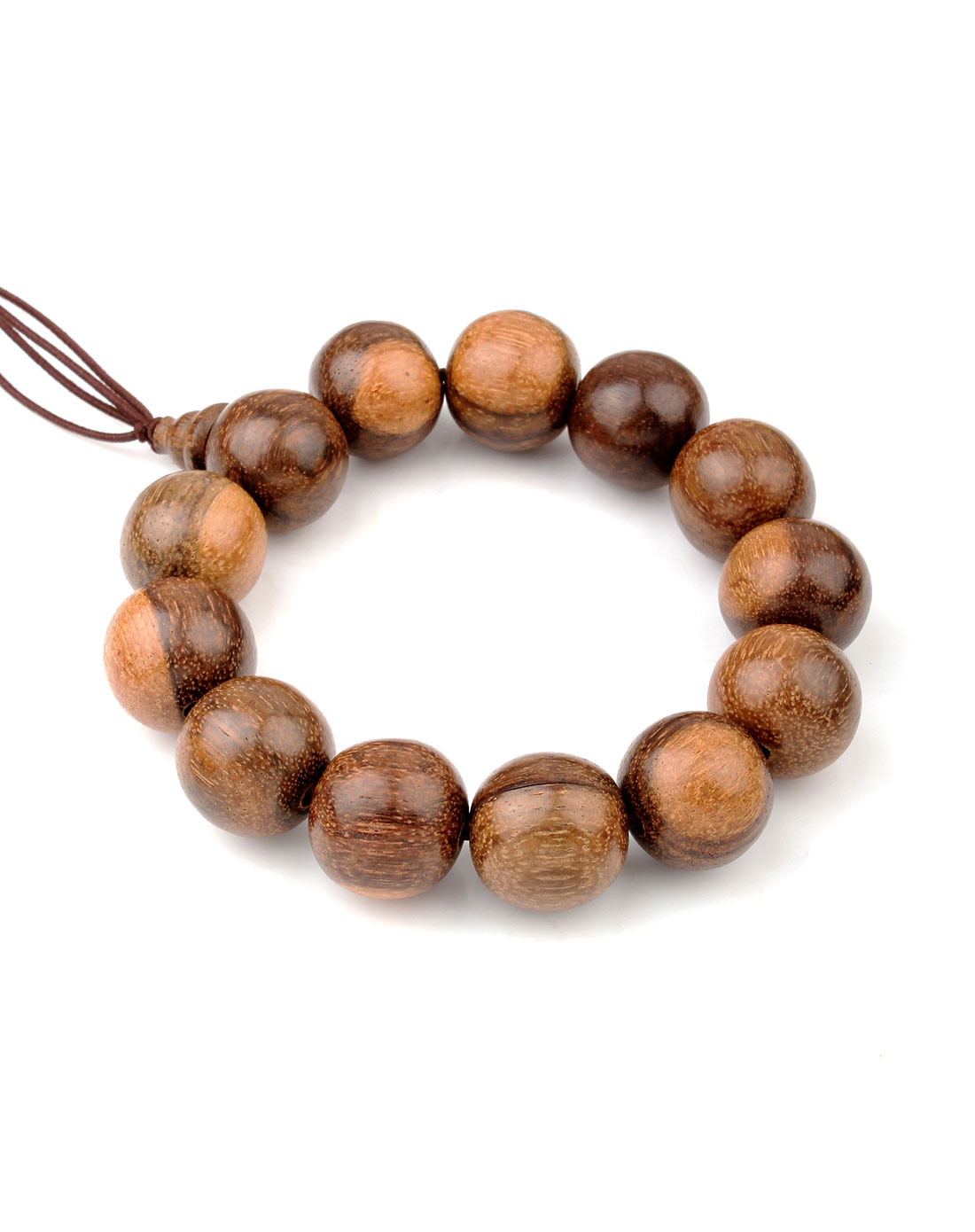 天然沉香红沙沉手珠17mm