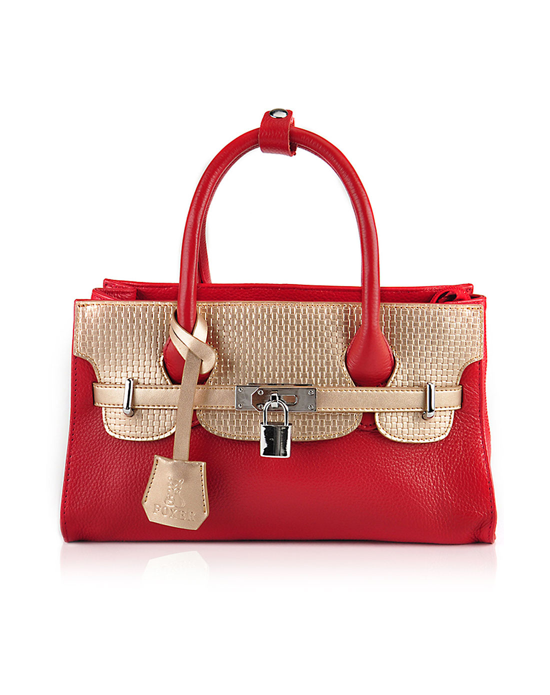 金狐狸foxer女包皮具专场女款金狐狸光面牛皮手提包