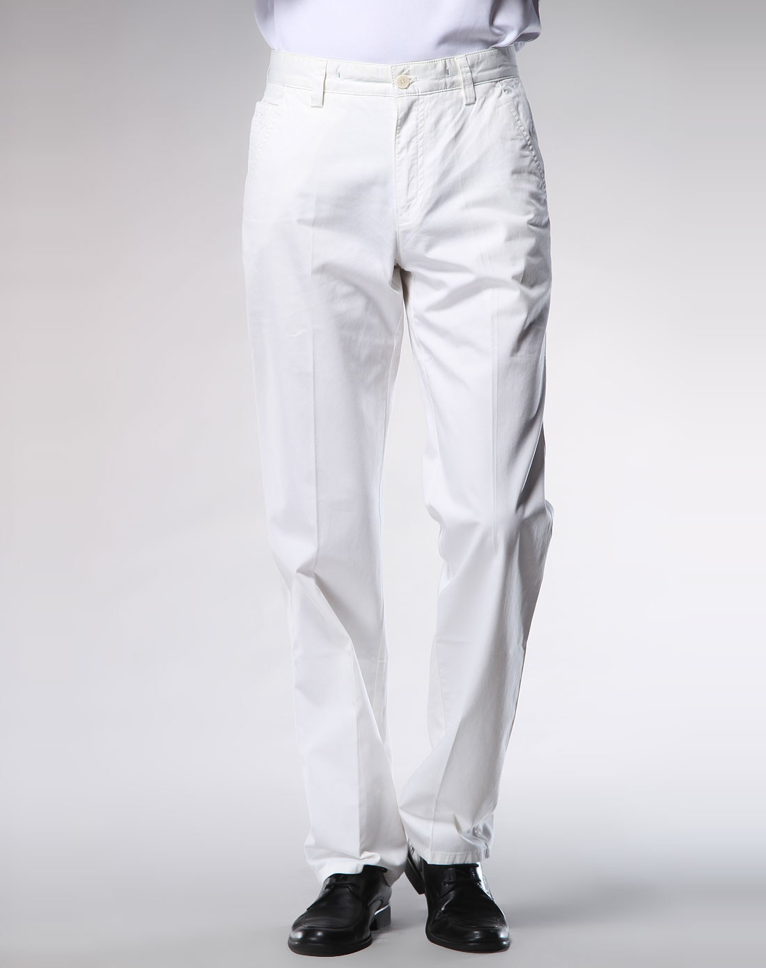 七匹狼septwolves男装专场白色休闲长裤