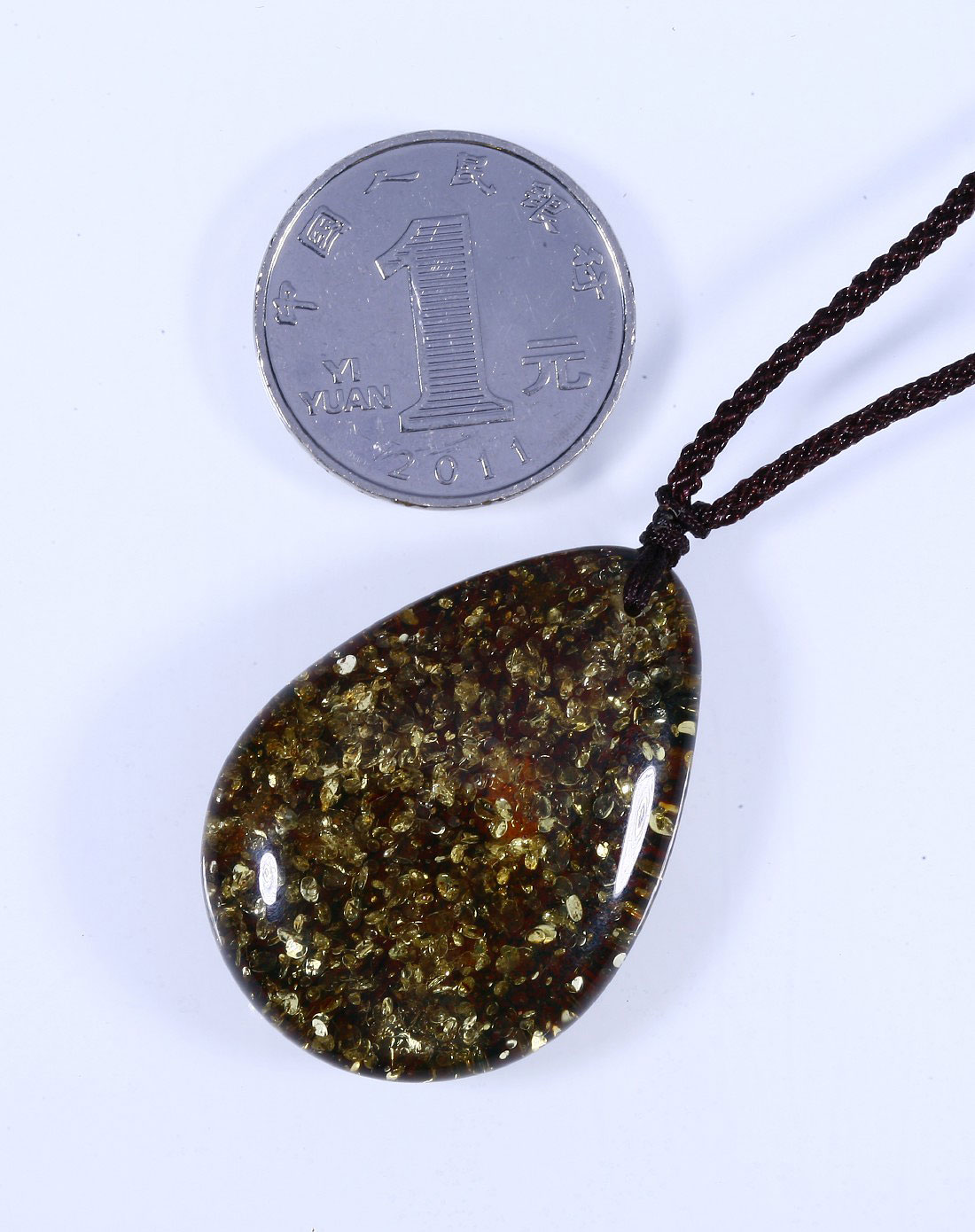 时光之味绿珀项链(带证书)