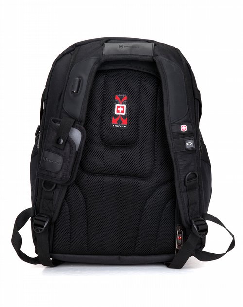 瑞士军刀背包专场黑色印logo休闲电脑背包2