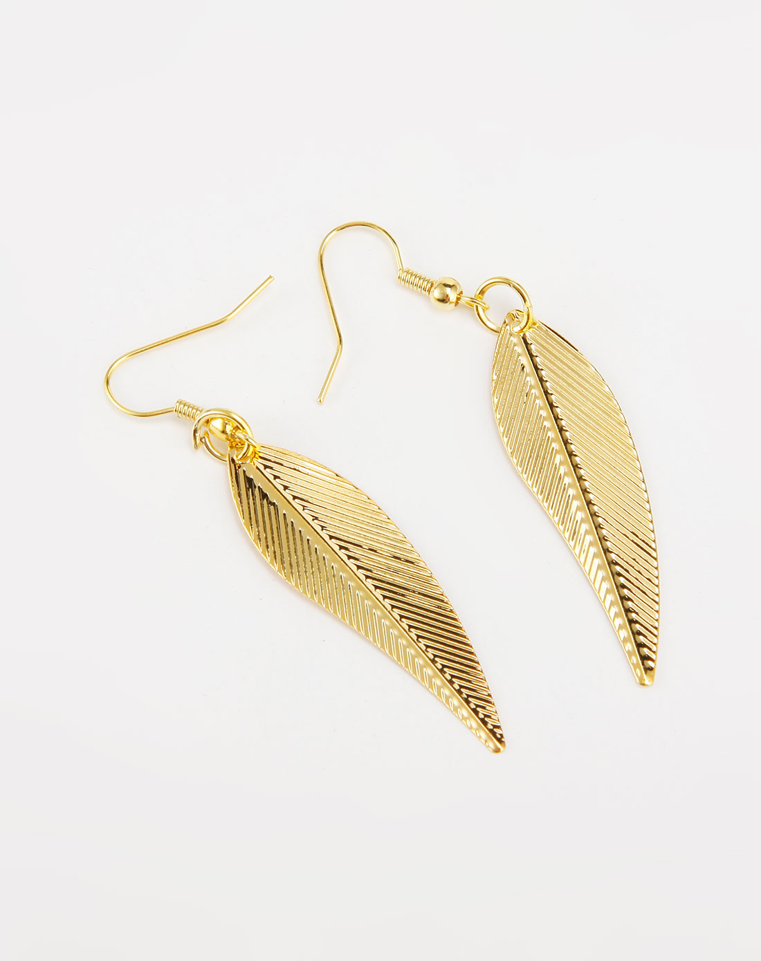 miss cling金色叶子耳环