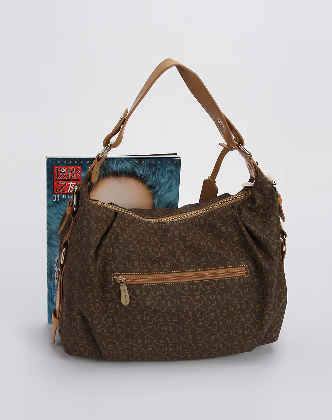 梦特娇montagut女包专场-女款咖啡色时尚简约手拎包