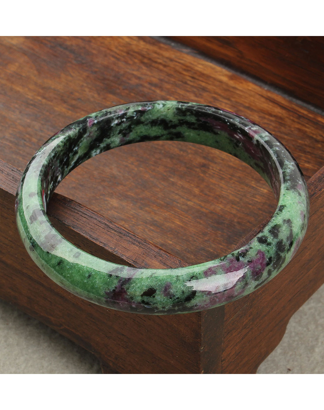 天然红绿宝手镯