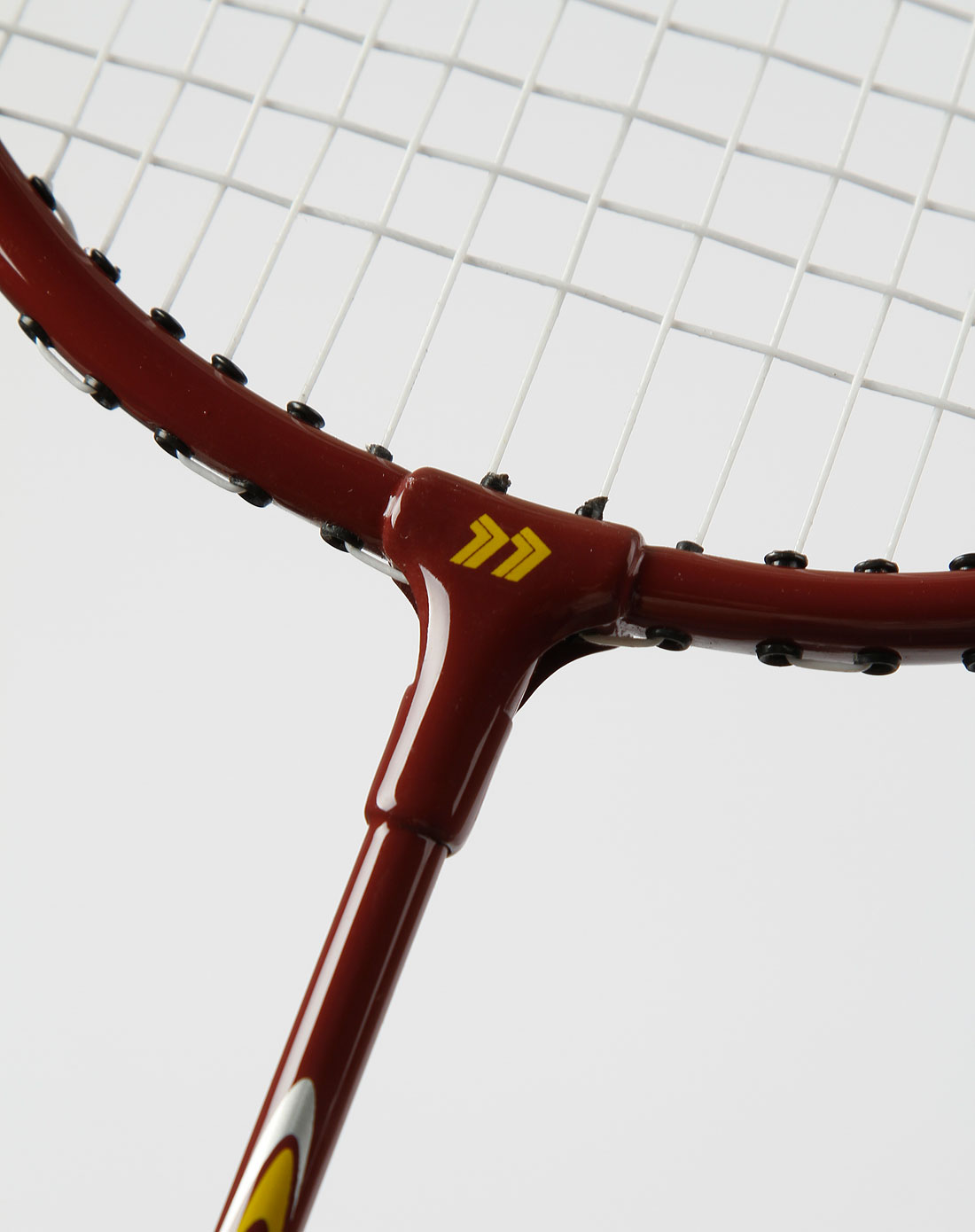 力神酒红色羽毛球拍套装含拉线