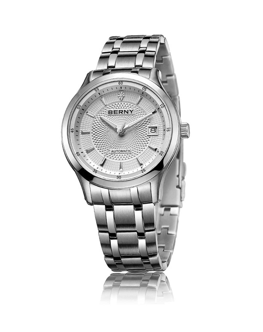 伯尼berny手表专场-berny机械表am010m-b白面男表