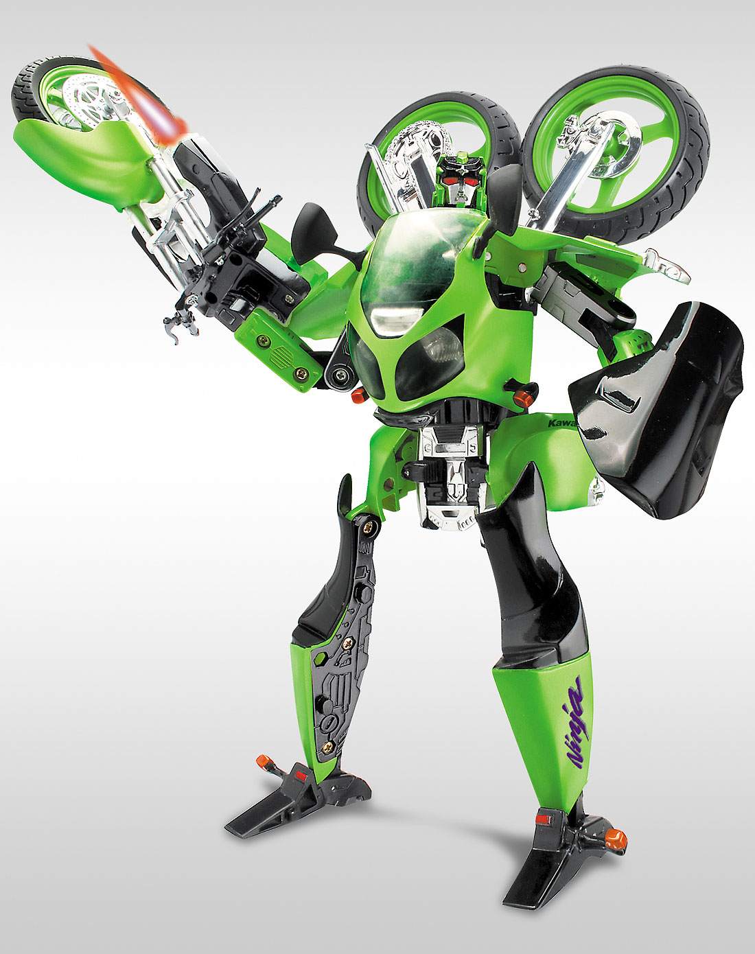 灵动&万代&路霸roadbot 1:10系列-川崎摩托变形机器人