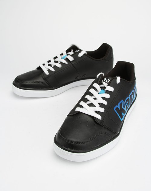 卡帕kappa男装黑色时尚简约休闲鞋