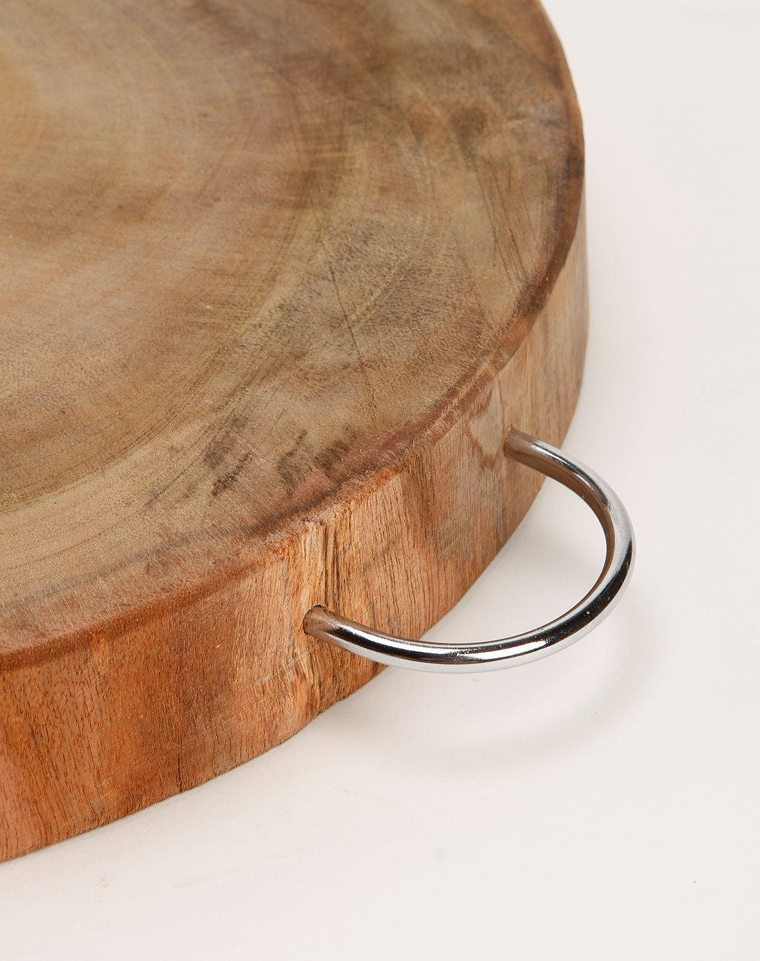 红木色进口铁木原木砧板(圆)