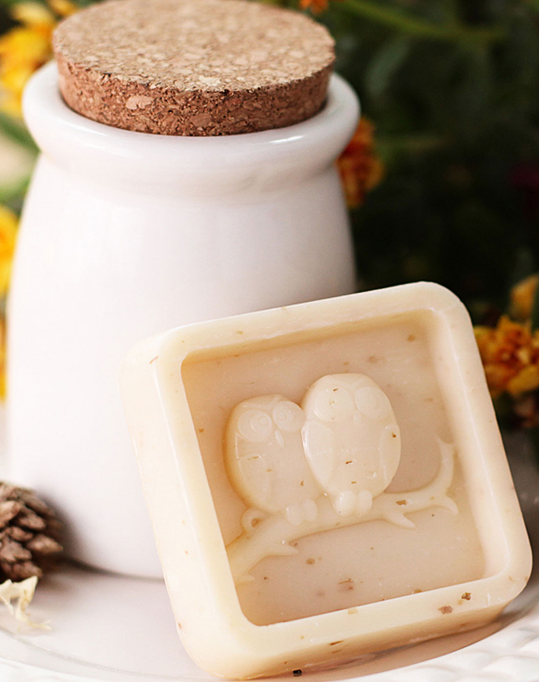 纯天然猫头鹰手工香皂