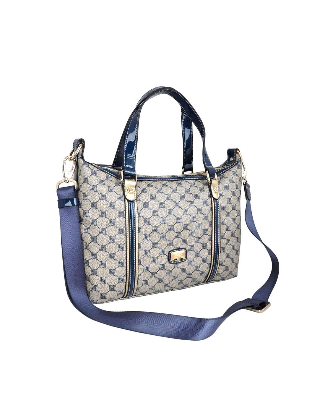 圣大保罗女包-卡其/蓝手提包