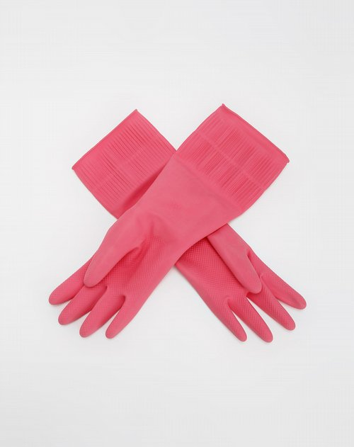 百草园bicoy粉红色加长型手套