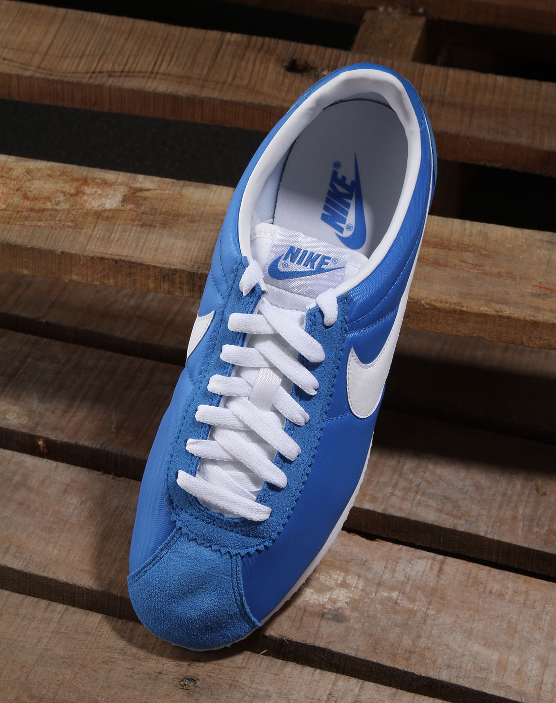 [ 耐克 ] 蓝色classic cortez nylon休闲鞋