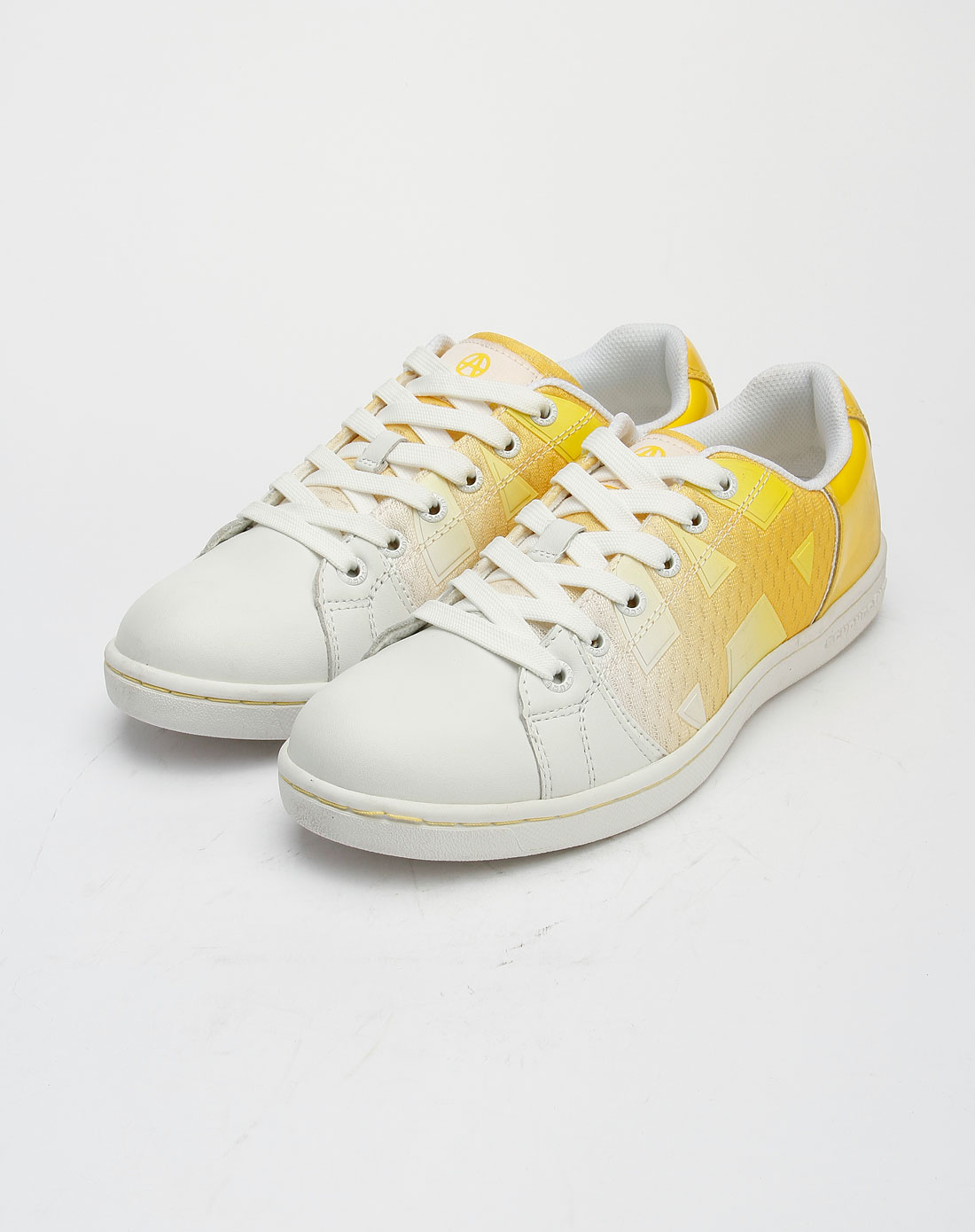 爱克佩特acupuncture男女鞋中性白/黄色绑带时尚休闲鞋ap362-71_唯品