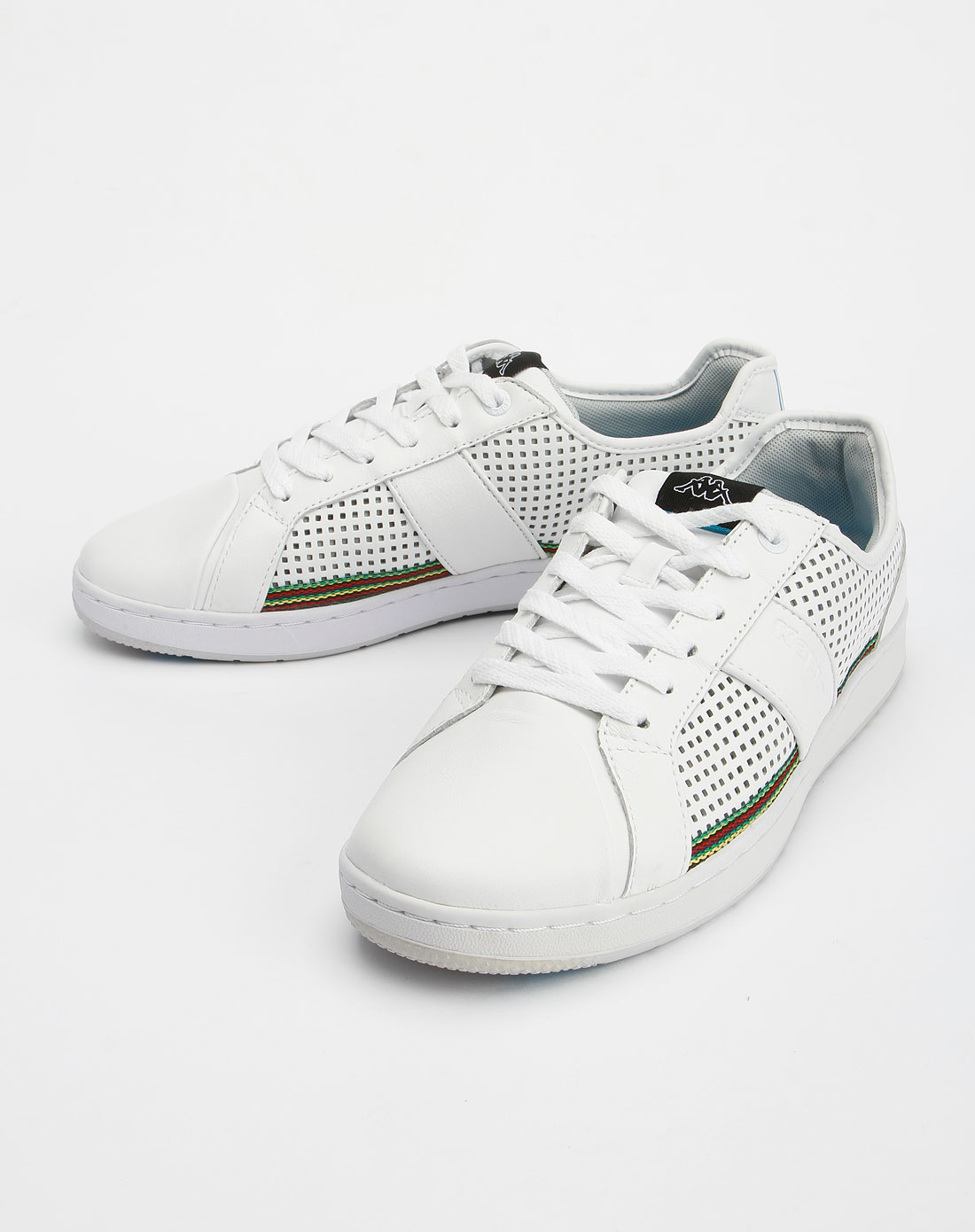 卡帕kappa男鞋专场-男款白色活力绑带休闲鞋