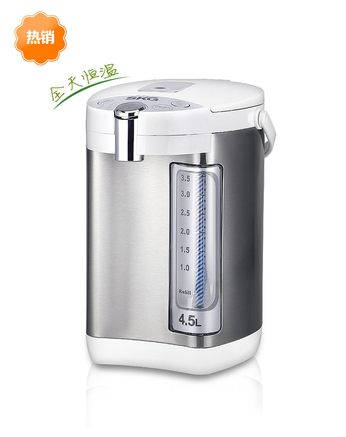 5l大容量不锈钢电热开水瓶