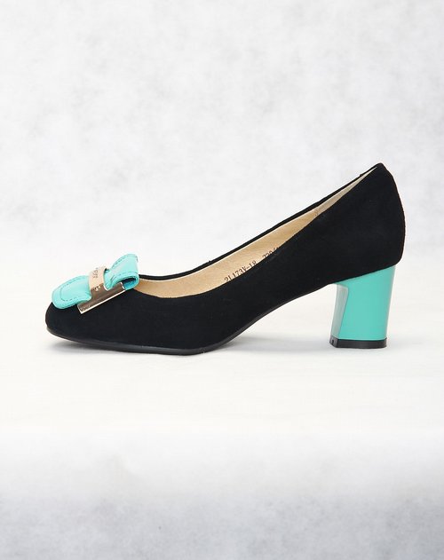 四季风女鞋专场四季风绿时尚时装中跟时装跟单鞋