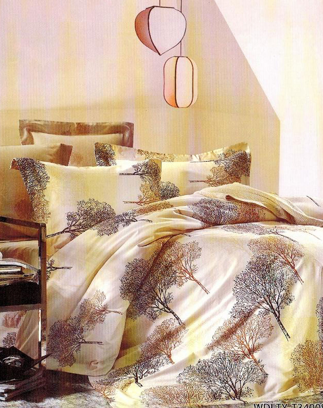 精品磨毛四件套叠影