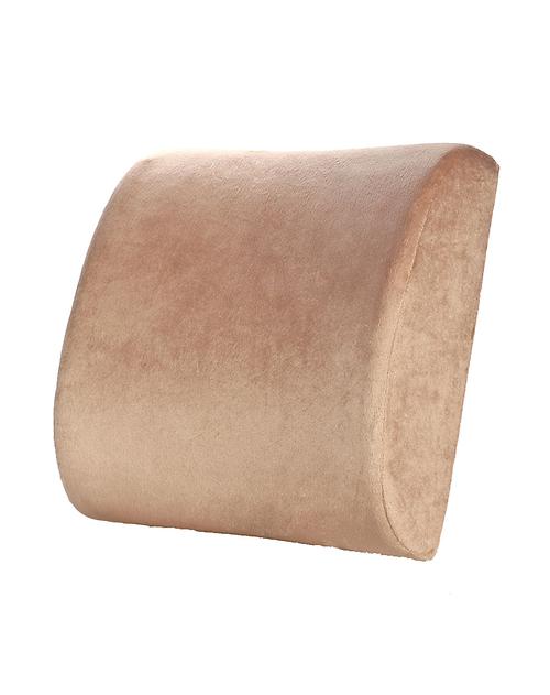 温馨小窝sweet story家纺专场慢回弹记忆棉马鞍型腰垫(驼色)