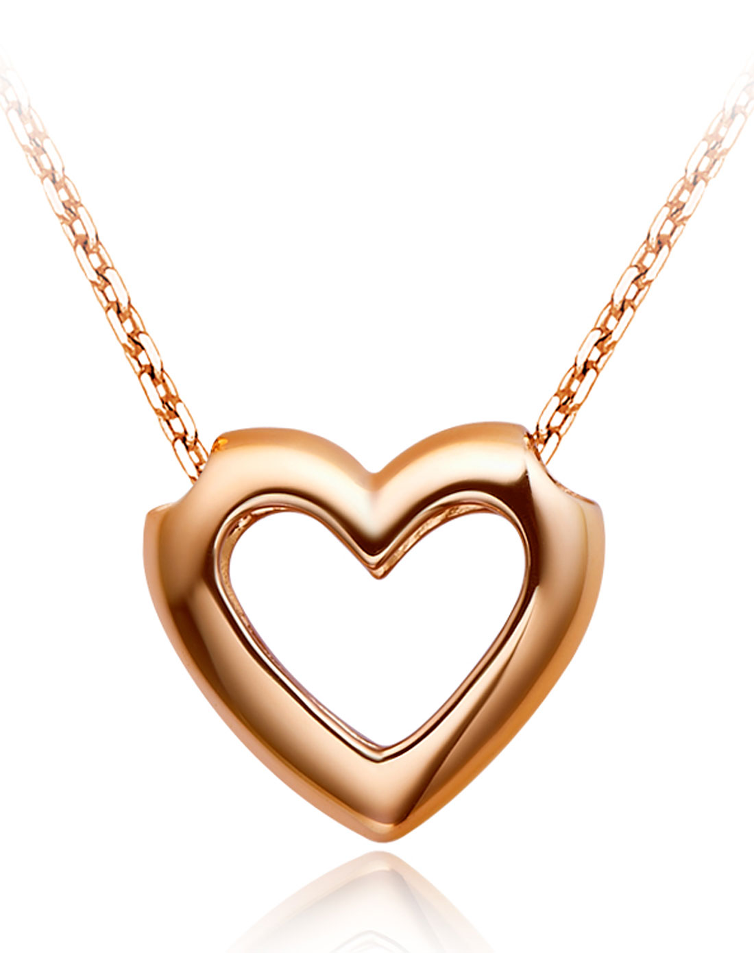 周大福chow tai fook珠宝专场镂空心形项链