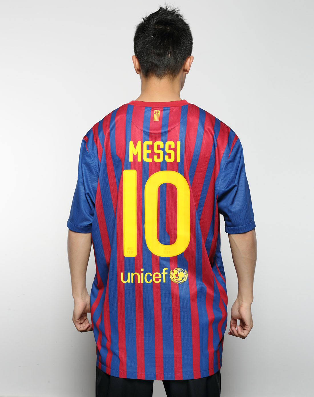 男子蓝色巴萨10号主场队服