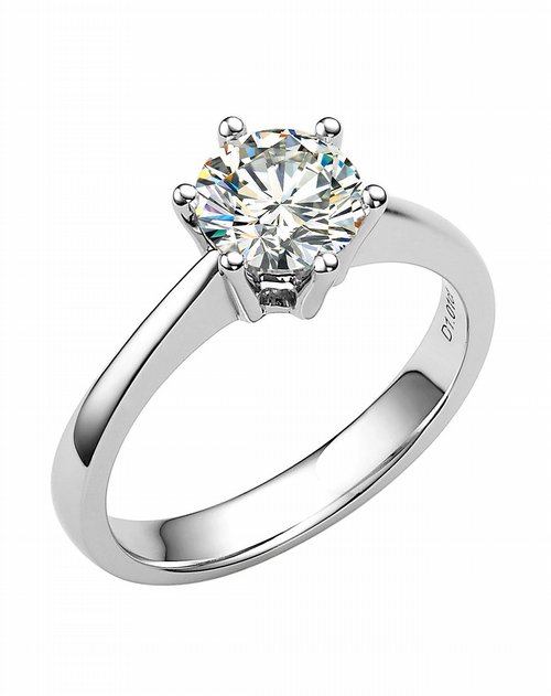 卓思华18k金30分si k-l钻石女戒