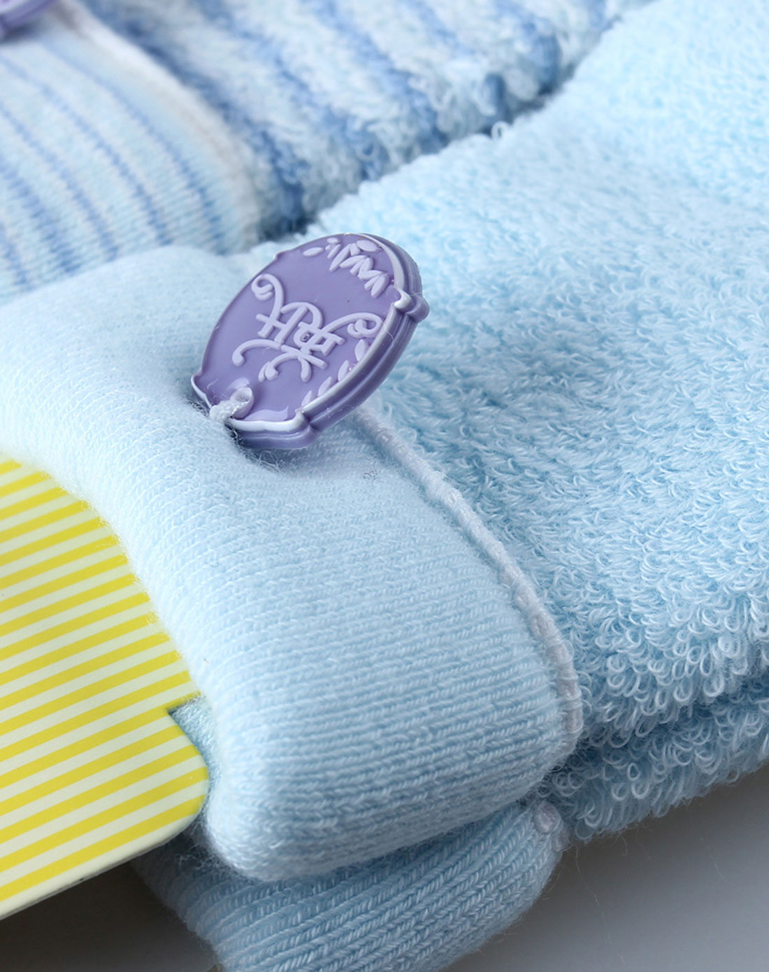 > 宝宝蓝色蓝毛巾袜(两双)