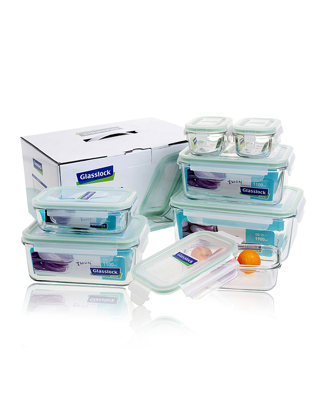 glasslock 韩国进口玻璃乐扣七件礼盒装