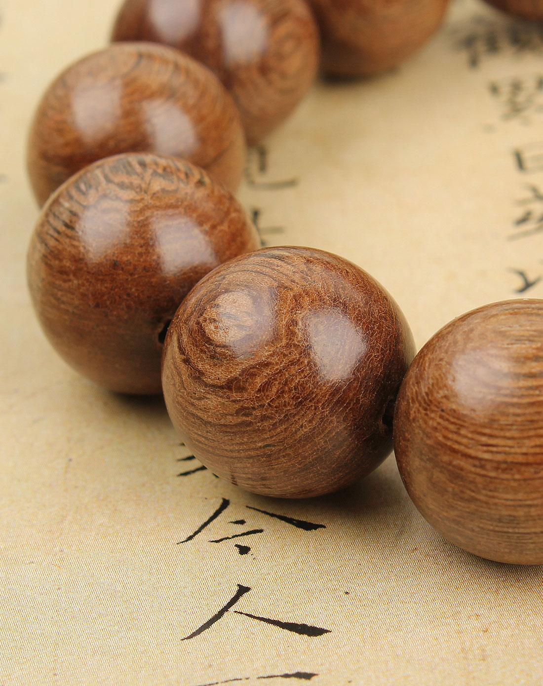 天然金丝檀手珠18mm