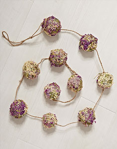 秀丽可居纯手工草条编织挂饰(紫)