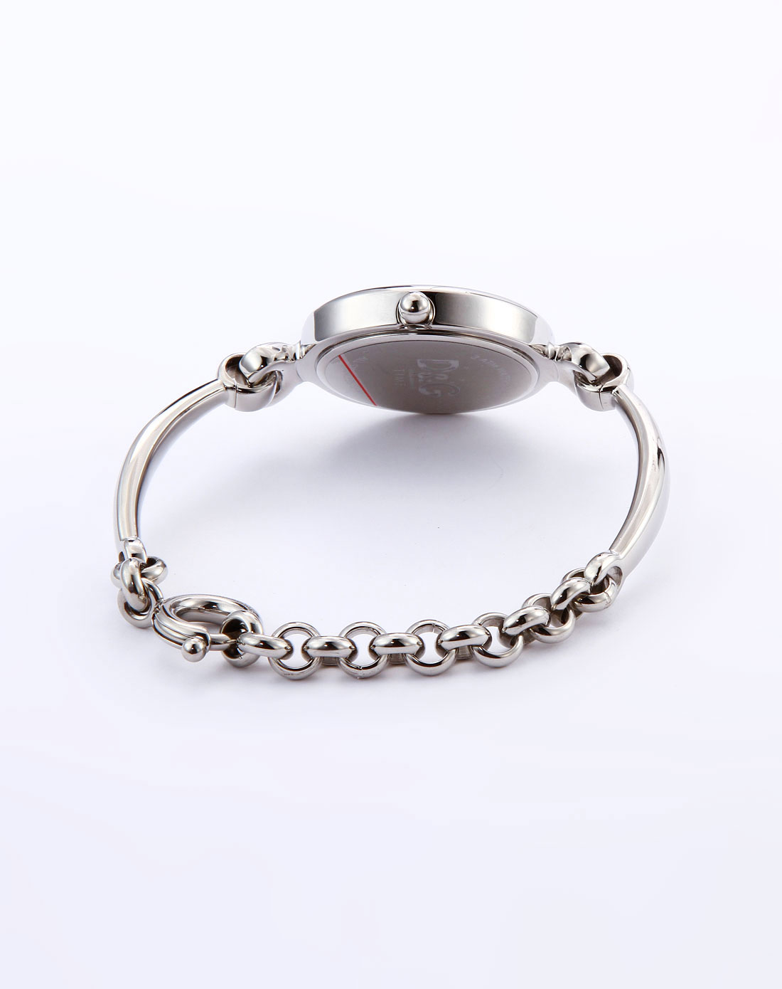 d&g手表银色休闲环扣手表