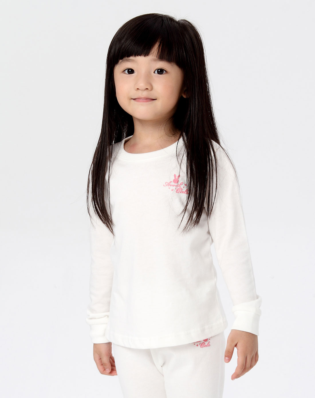 安奈儿annil男女童装女童米白女童秋衣ag137369w02_唯品会