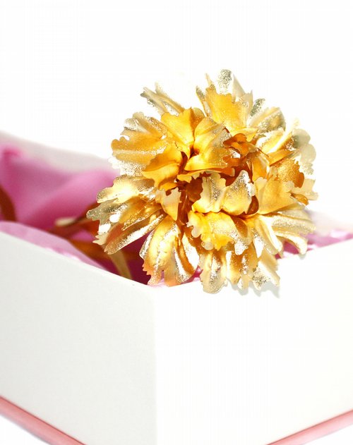 盈满堂999千足金金箔康乃馨(赠精美包装盒)