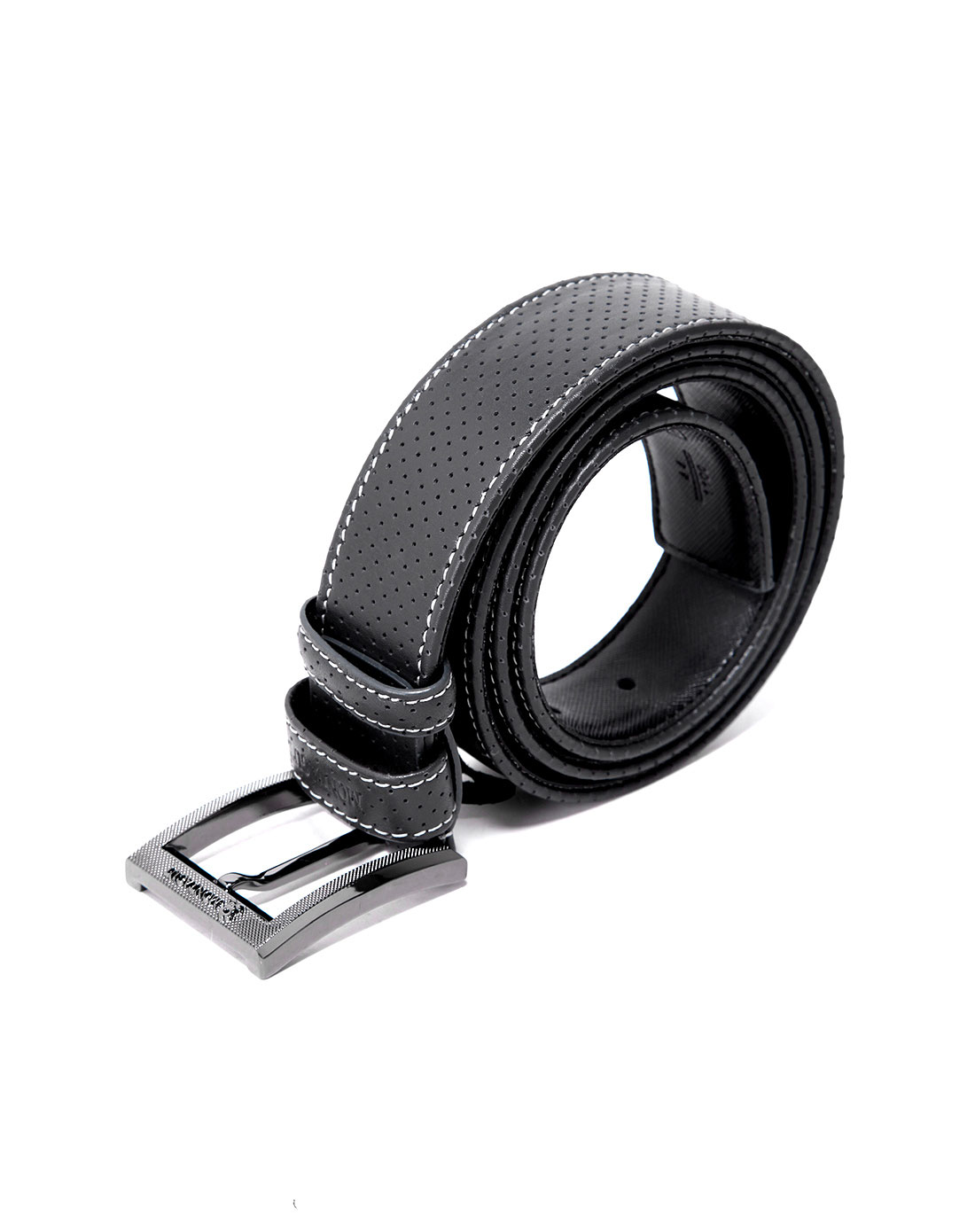 [ 梦特娇 ] 男款黑色男皮腰带