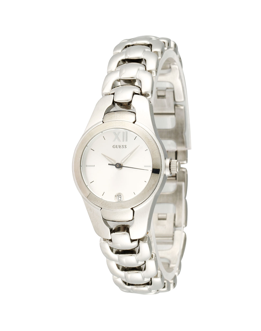 guess女士专场女款白/银色经典手表
