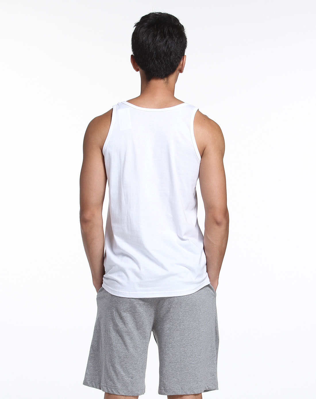 [ 恒适 ] 男款全棉宽松白色背心(3件装)