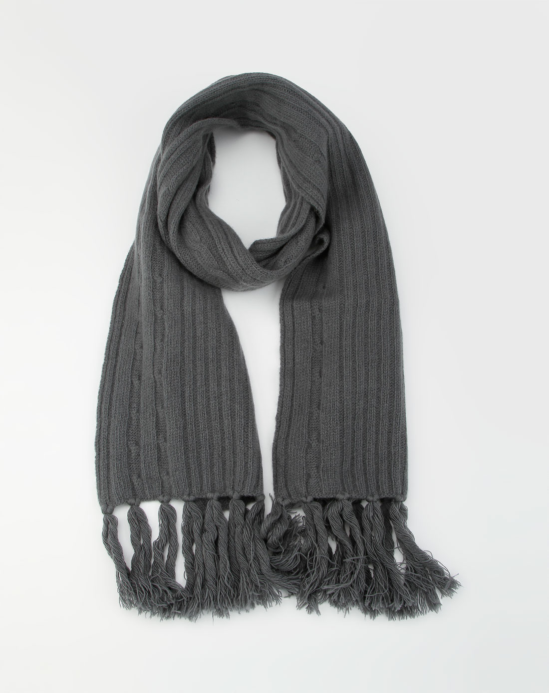 渥弗林wolverine-男装专场深灰色简约围巾