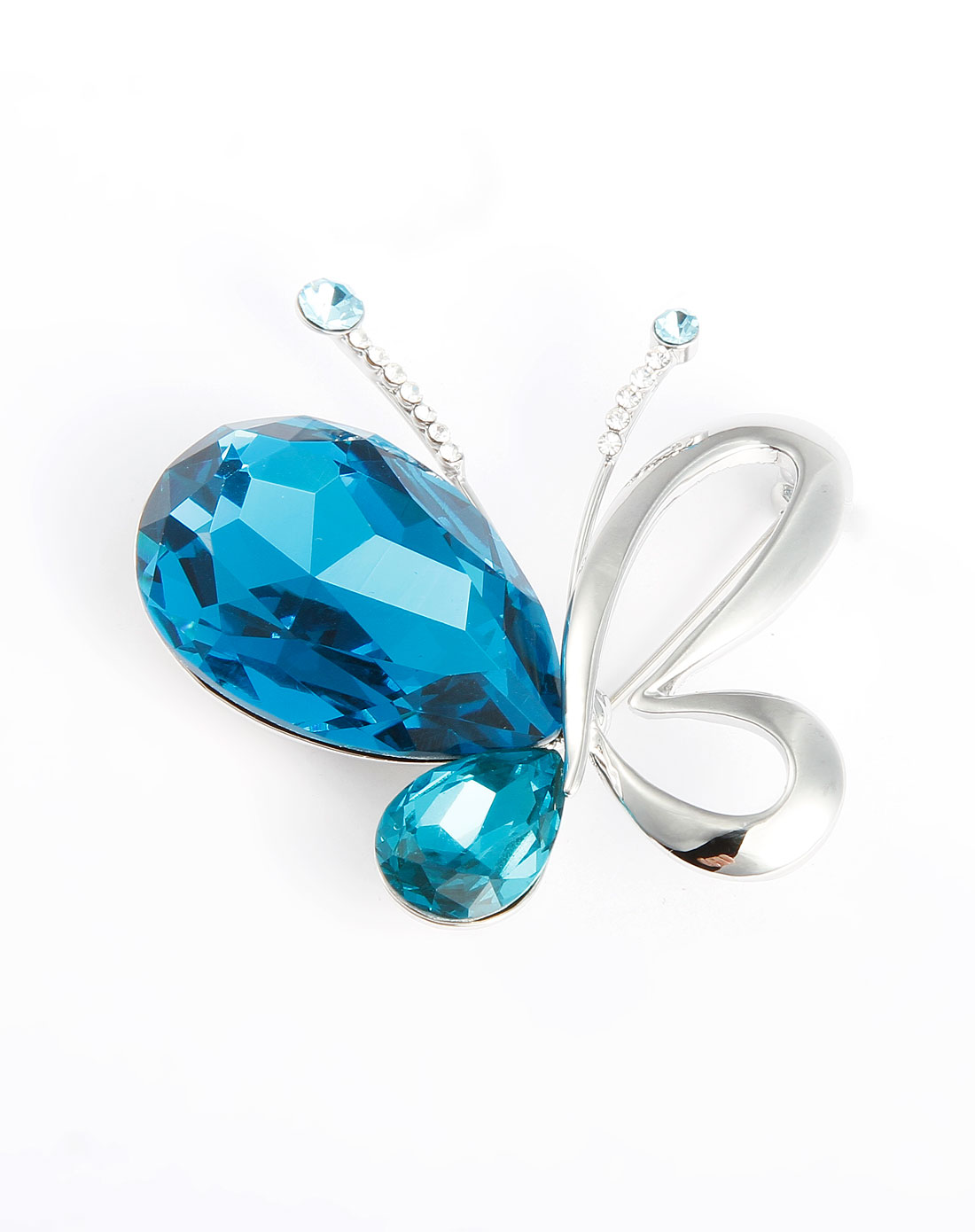 欧雅妃蓝色蝴蝶型胸针