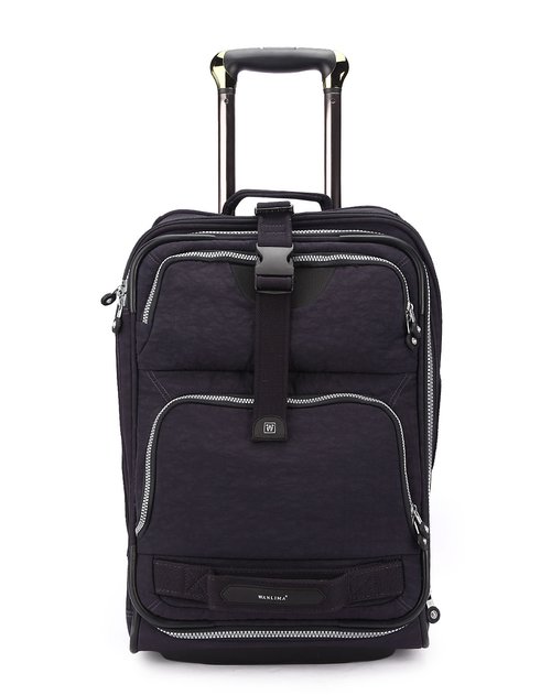 万里马wanlima拉杆箱专场中性简约时尚深蓝色20寸可登机单向轮拉杆箱